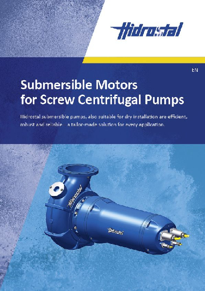 Submersible Motors for Screw Centrifugal Pumps